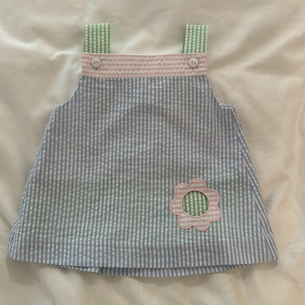 NWOT Florence Eiseman Pastel Seersucker Set Sz 18 mos - Picture 7 of 8